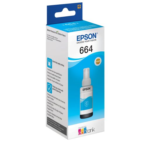 Epson Bouteille Epson 664 Bleu - T6642 Epson Bouteille Epson 664 Bleu - T6642